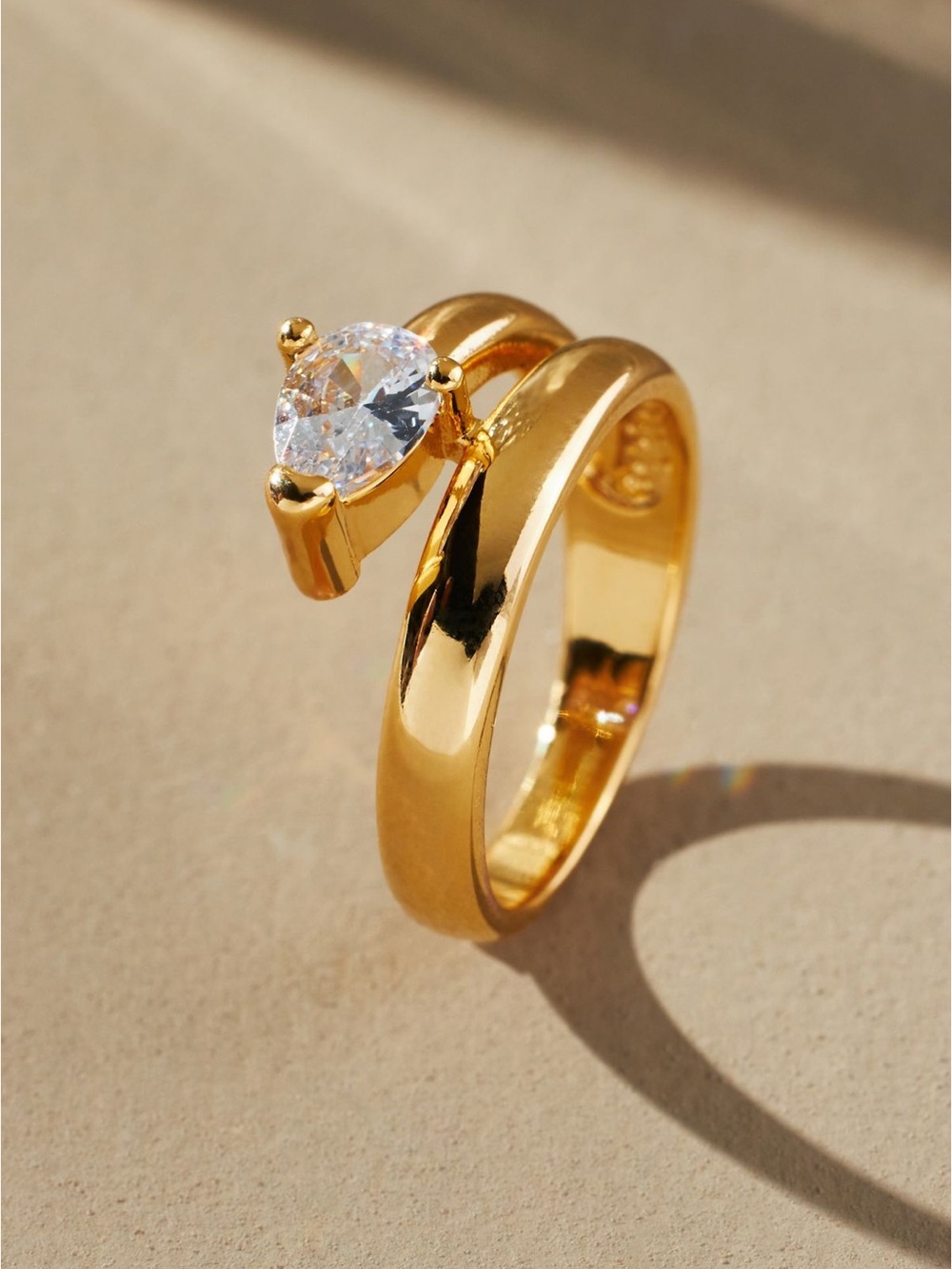 Anthropologie Twist Ring size 7